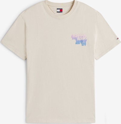 Marškinėliai iš Tommy Jeans, spalva – kremo / šviesiai mėlyna / rožių spalva, Prekių apžvalga