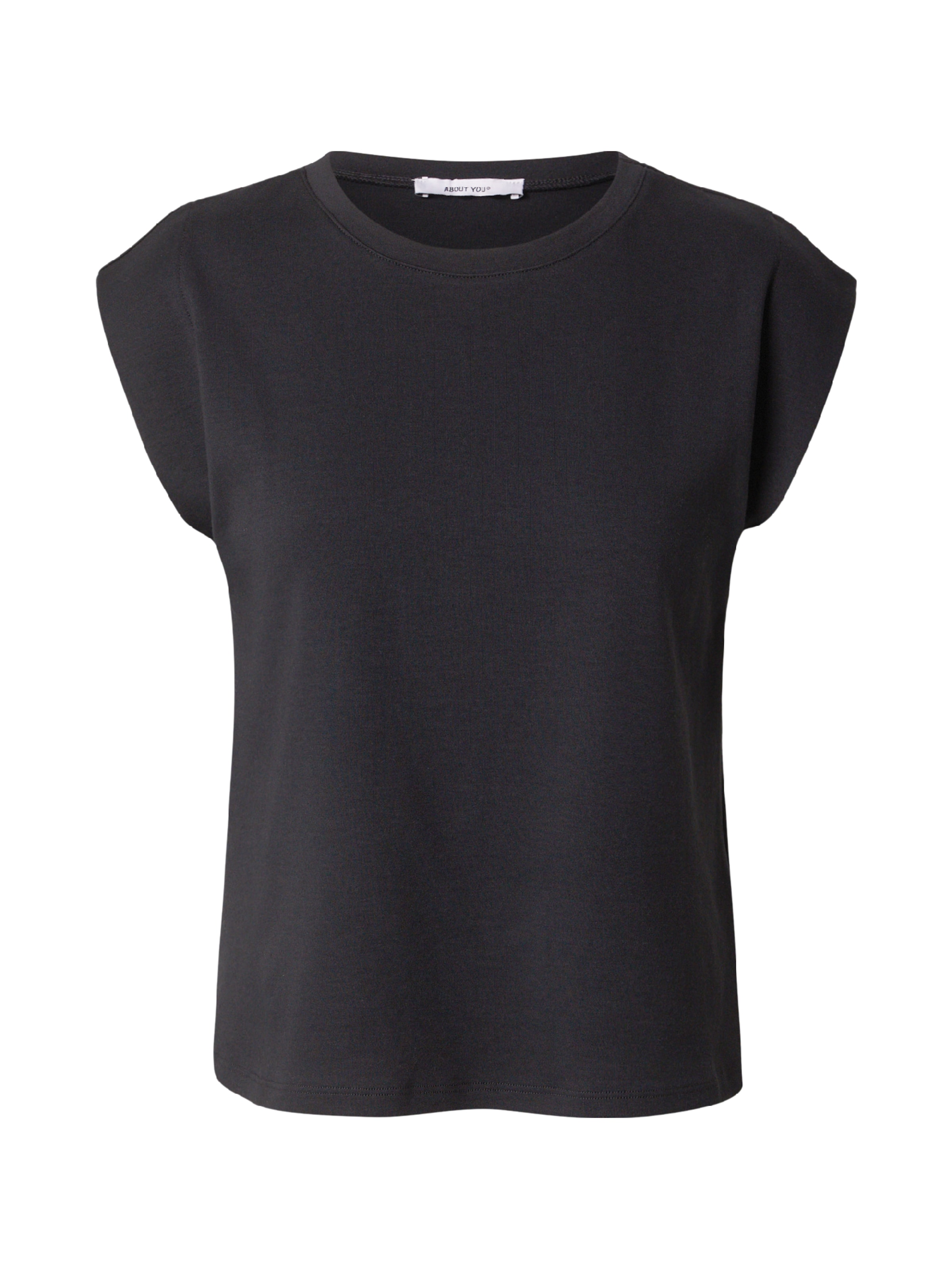 Tricou 'Leanne' de la ABOUT YOU pe negru: față