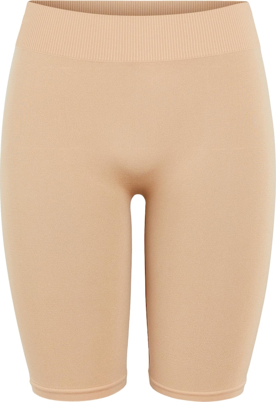 PIECES Skinny Shorts 'London' in Beige