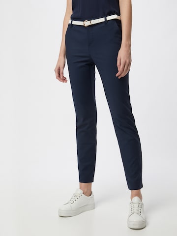 VERO MODA Slim fit Chino Pants 'Leah' in Blue: front