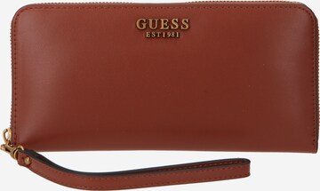 GUESS Wallet 'LAUREL' in Brown: front