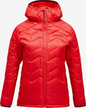 Veste mi-saison PEAK PERFORMANCE en rouge : devant