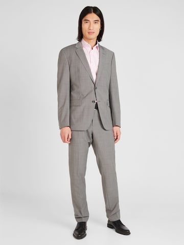 BOSS Slim fit Suit 'Huge' in Grey: front