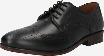 BURTON MENSWEAR LONDON Lace-Up Shoes in Black: front