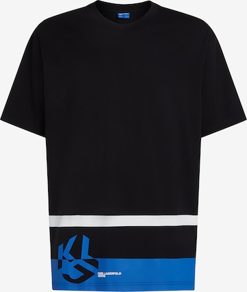 T-Shirt KARL LAGERFELD JEANS en noir : devant