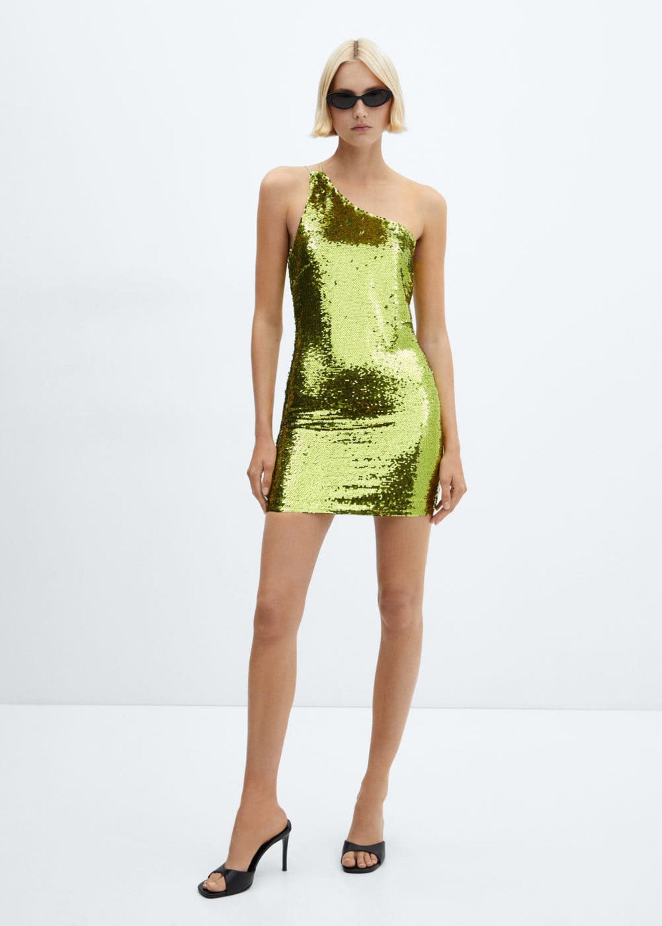 Mango sparkly dress hot sale