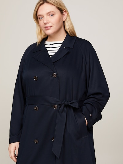 Tommy Hilfiger Curve Manteau mi-saison en bleu marine, Vue avec produit