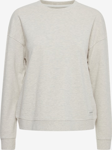 Oxmo Sweatshirt 'GRYNET' in Wit: voorkant