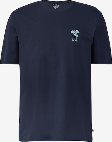 QS Shirt in Blauw: voorkant