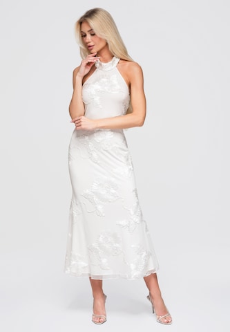 Robe de soirée 'DLR378' Ombre en blanc