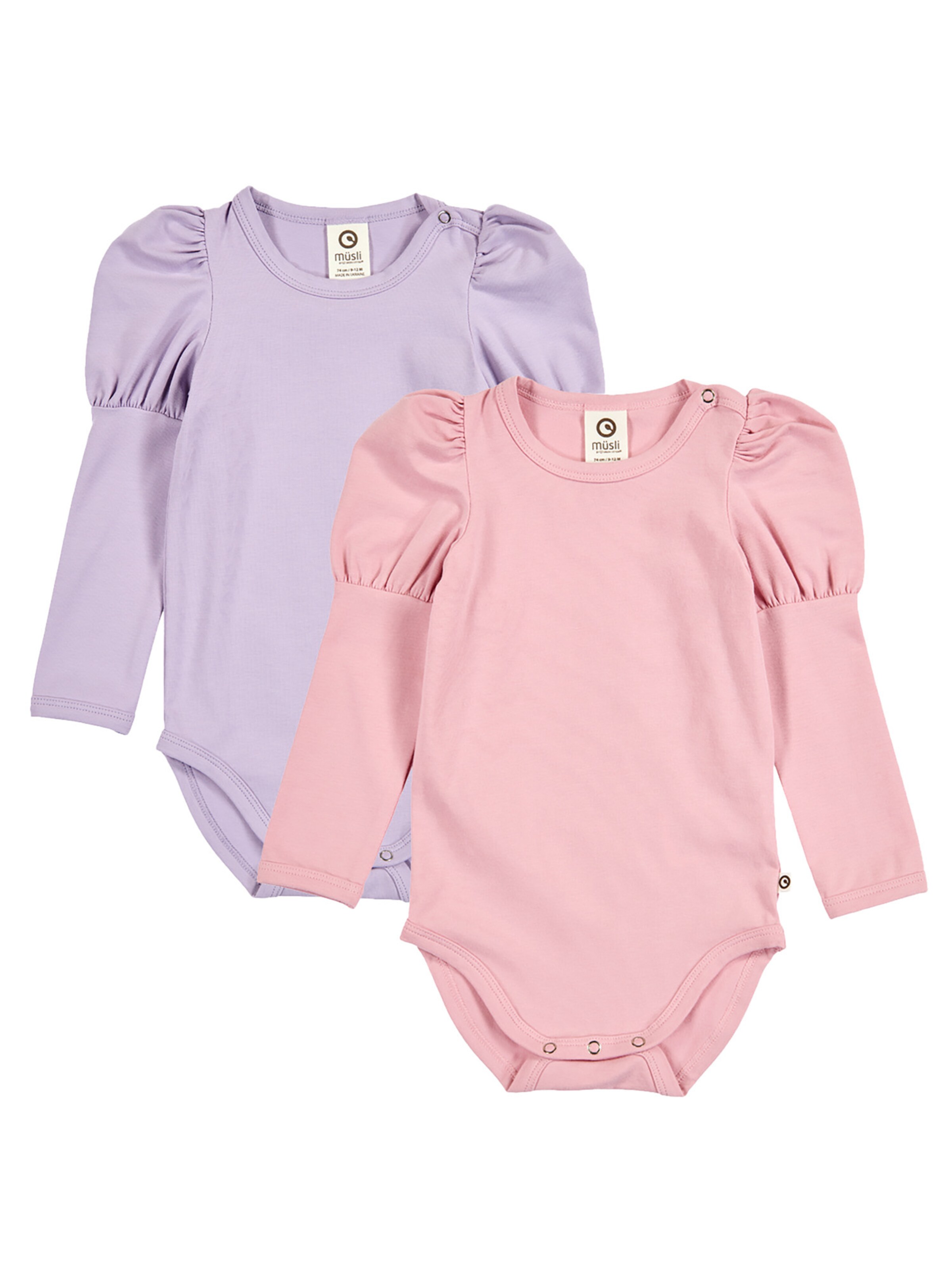 Müsli by GREEN COTTON - Pijama entero/body en lila: frente