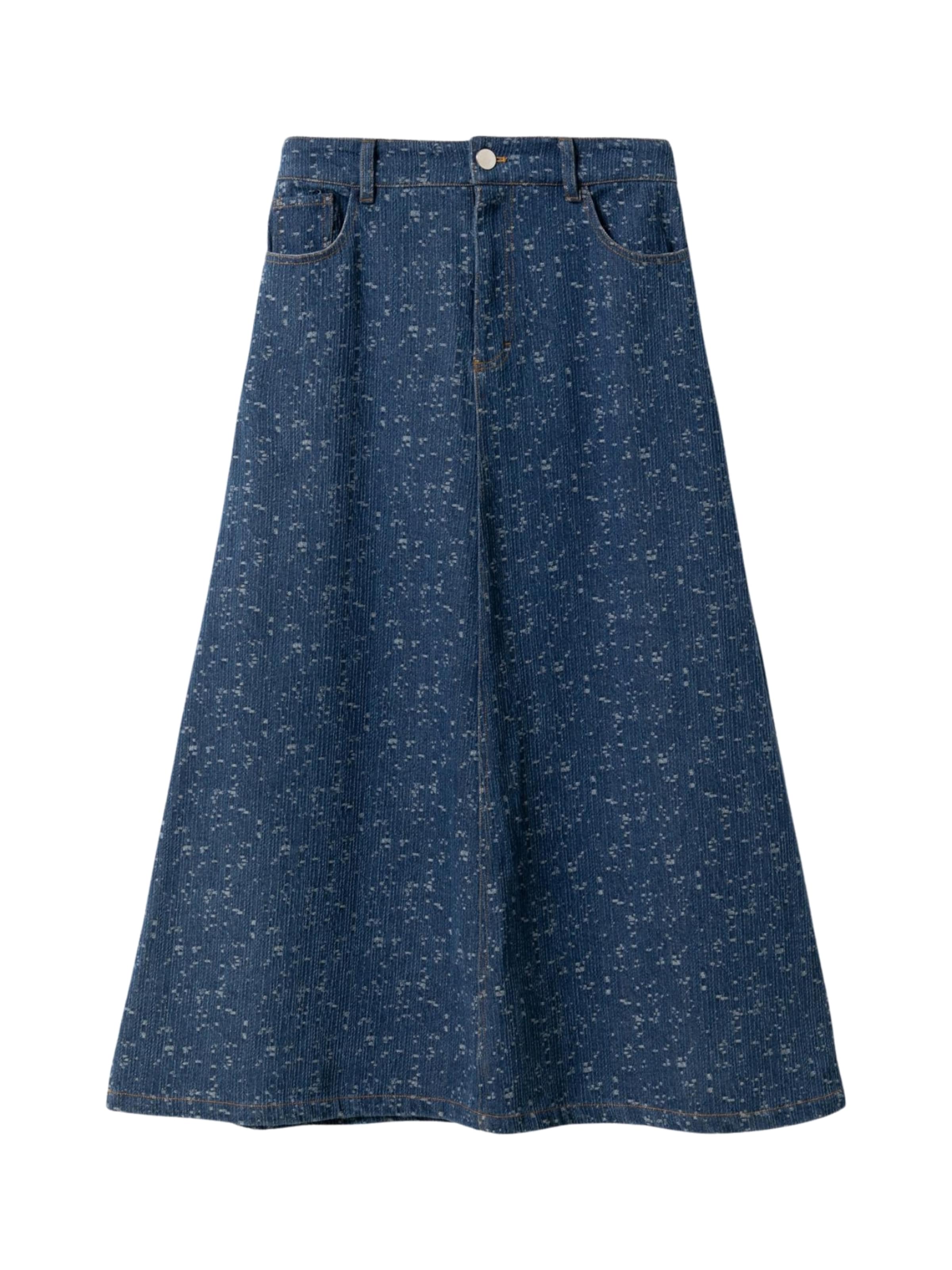 Noella - Falda ' Lyndall ' en azul: frente