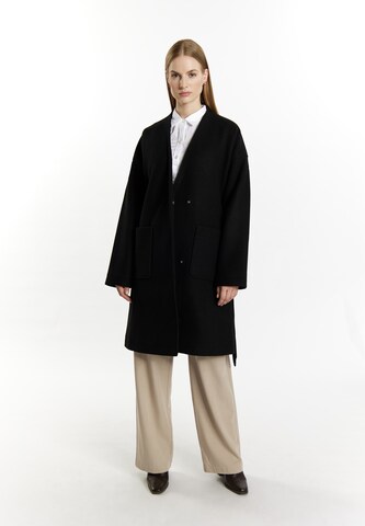 DreiMaster Klassik Between-seasons coat in Black: front