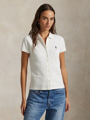 Polo Ralph Lauren Blouse in Wit: voorkant