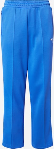 PUMALoosefit Hlače 'ALWAYS ON' - plava boja: prednji dio