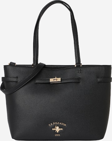 U.S. POLO ASSN. Shopper táska 'Stanford' - fekete: elől