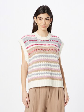 UNITED COLORS OF BENETTON Sweater in Beige: front