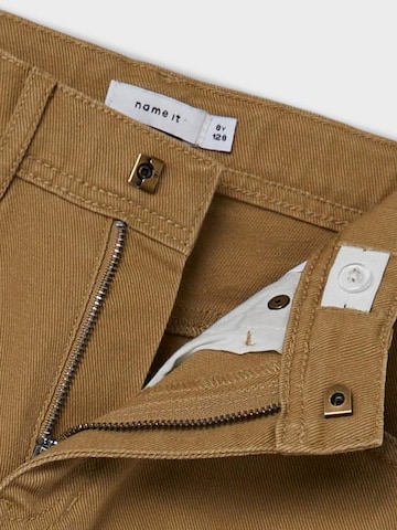 NAME IT - Pierna ancha Pantalón 'Ben' en beige