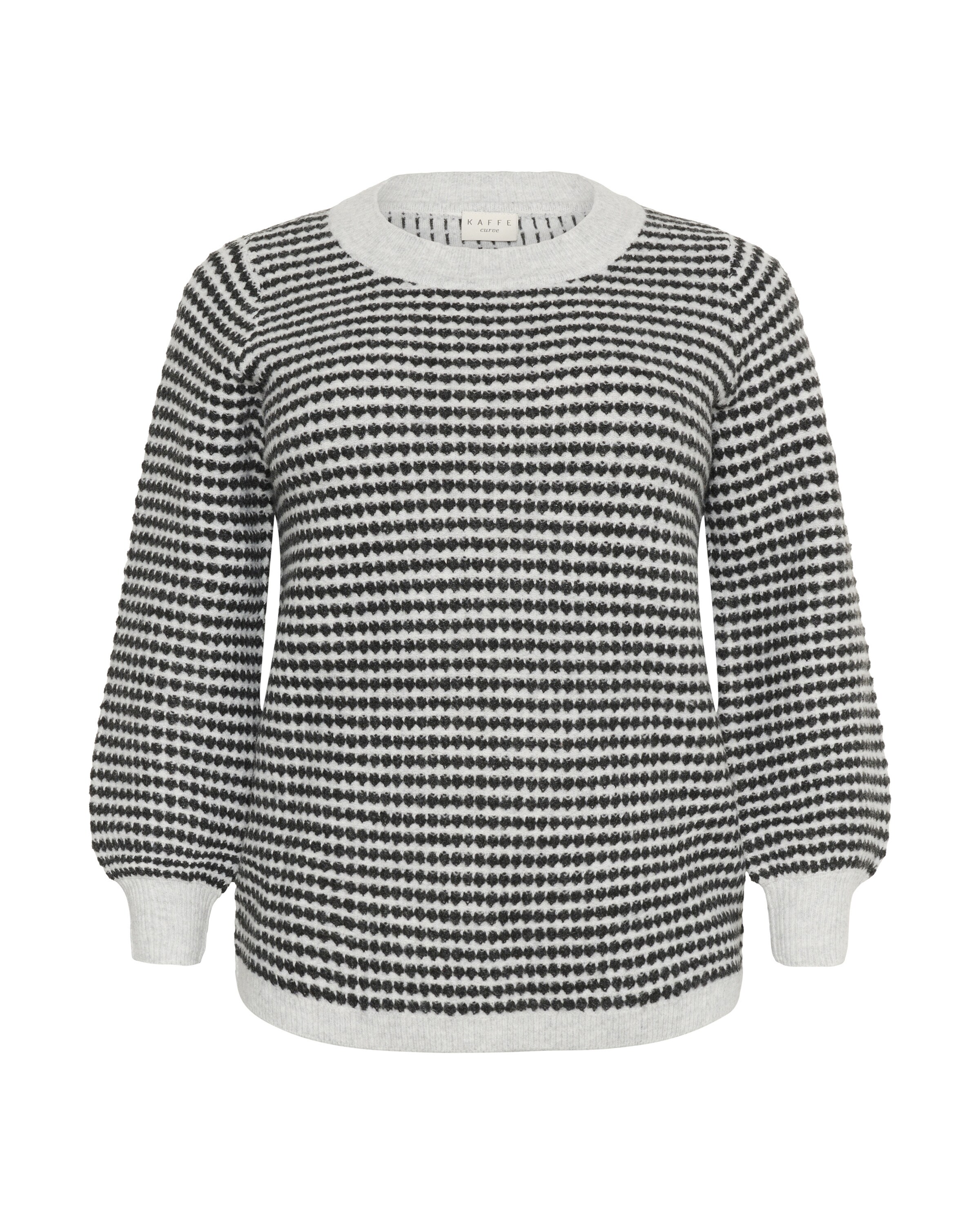 Pull-over 'Eliona' KAFFE CURVE en gris : devant