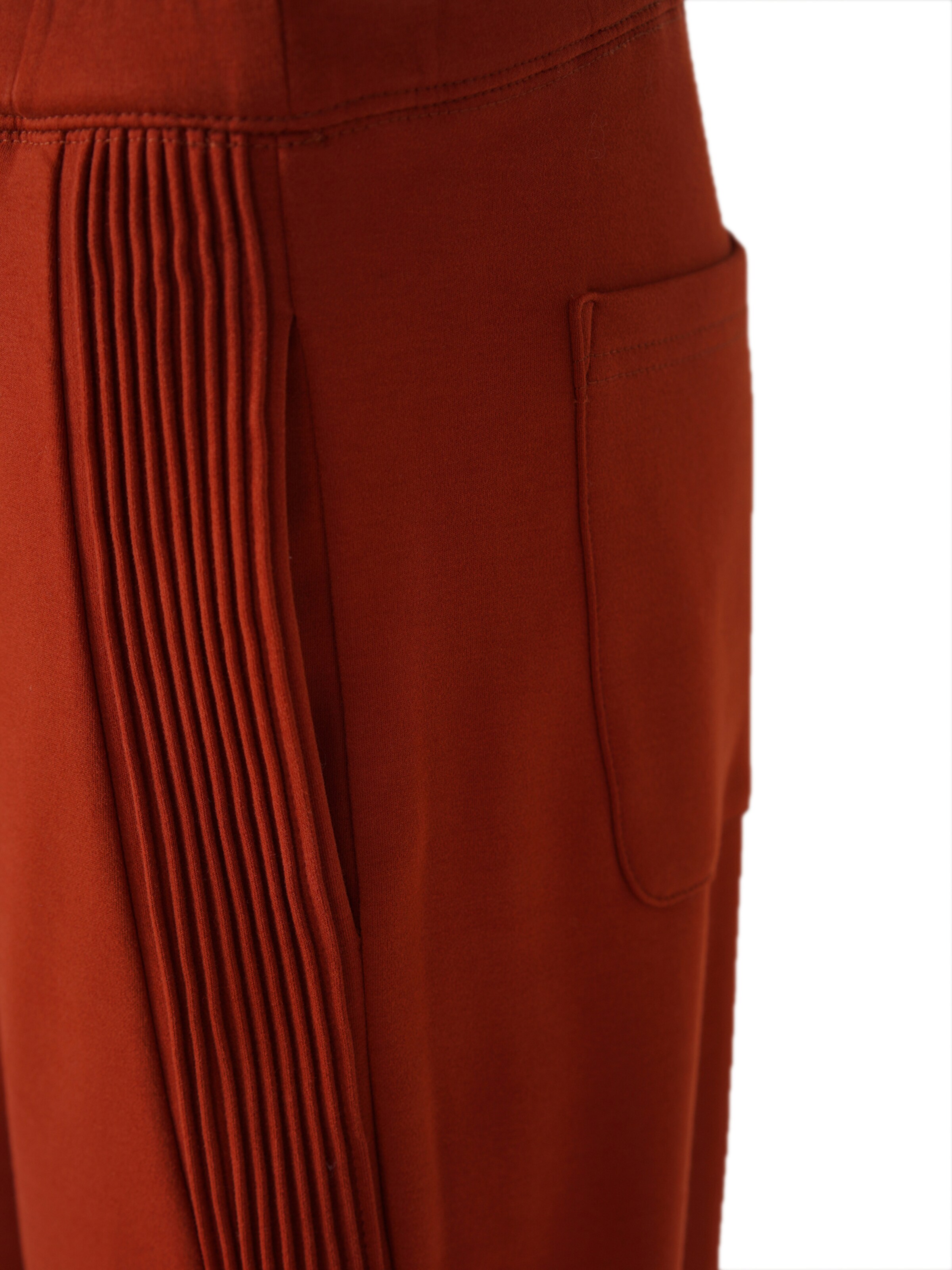Loosefit Pantalon 'YOLIGEX Lockere Jogpants Orange-Rot mit gerafften Seitenpaneelen' yoligex en orange