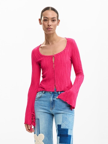 Desigual Μπλουζάκι σε ροζ: μπροστά