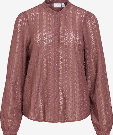 VILA - Blusa 'CHIKKA' en marrón: frente