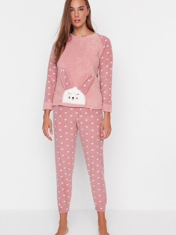 Trendyol - Pijama en rosa: frente