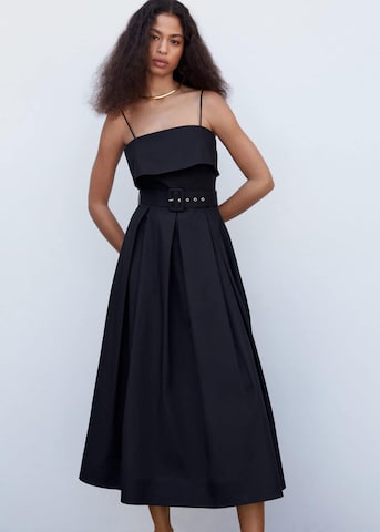 Robe de soirée 'Nicola' MANGO en noir : devant