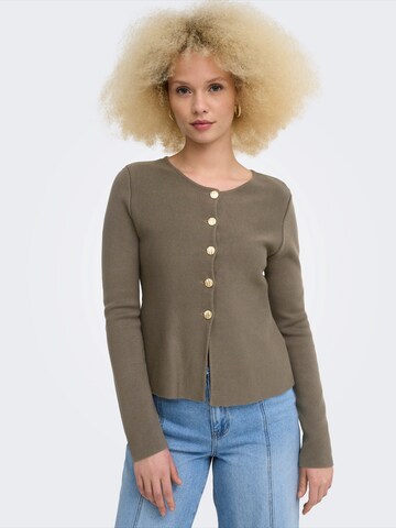 ONLY Strickjacke in Braun