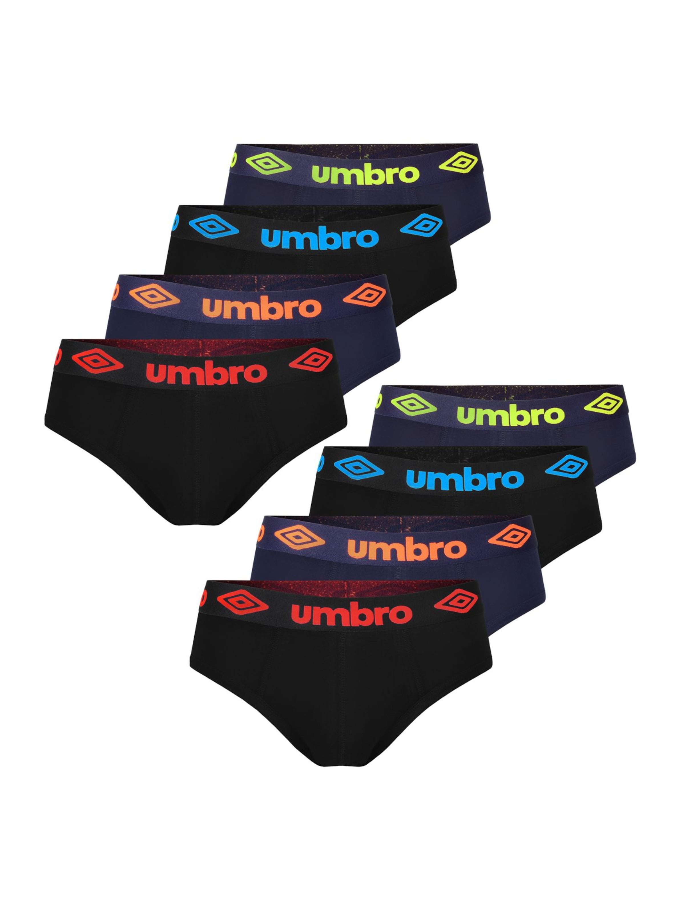 Slip di UMBRO in nero: frontale