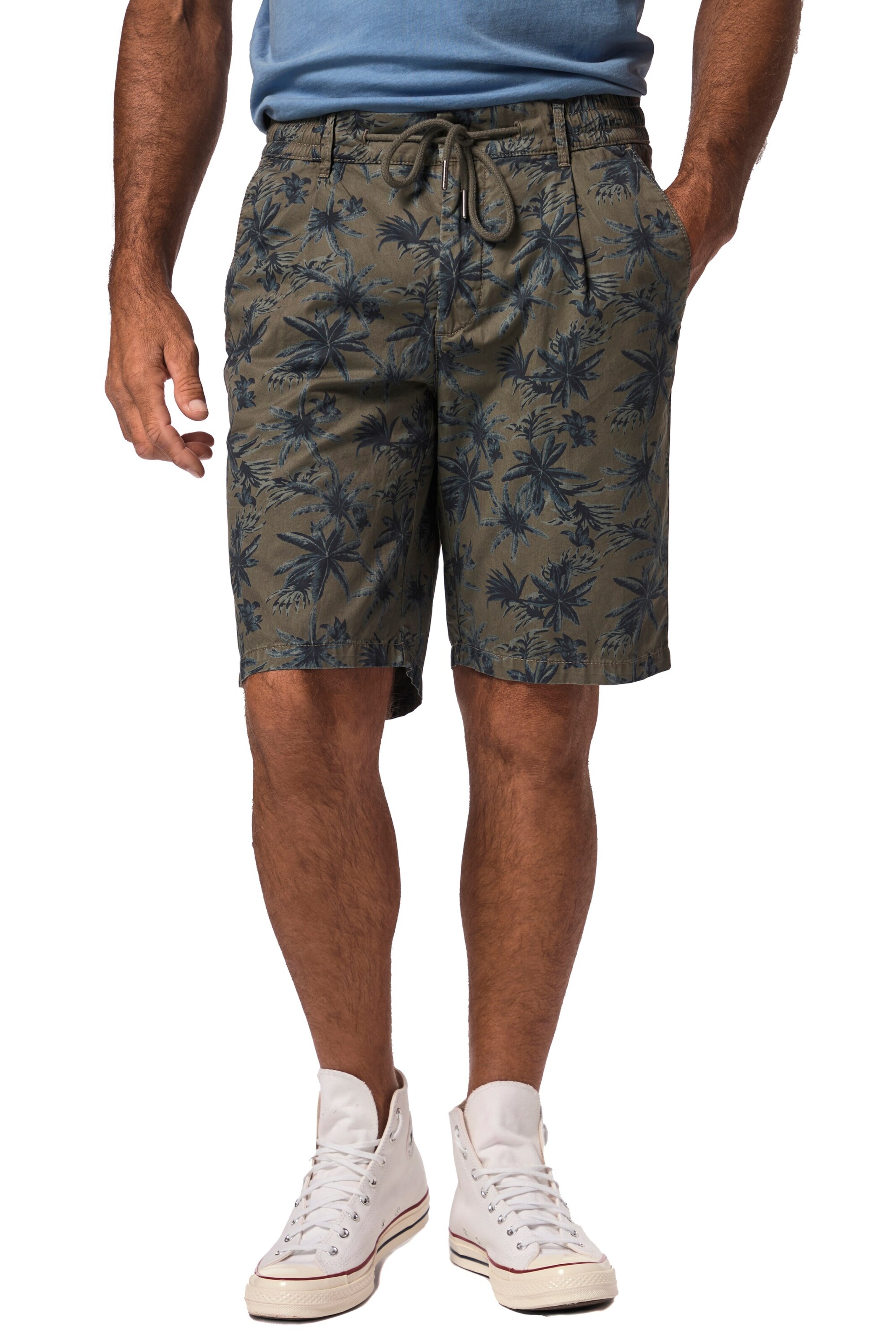 JP1880 Regular Broek in Groen: voorkant