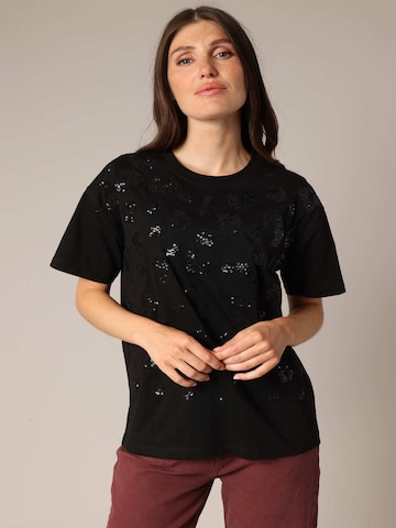 T-shirt 'EDONY' Deeluxe en noir : devant