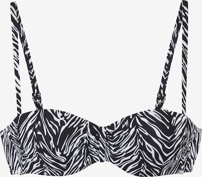 s.Oliver Bikini gornji dio u crna / bijela, Pregled proizvoda