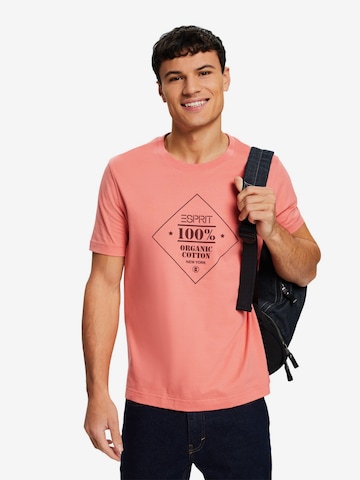 T-Shirt ESPRIT en rose : devant