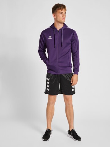 Hummel Sports sweat jacket 'Core XK' in Purple
