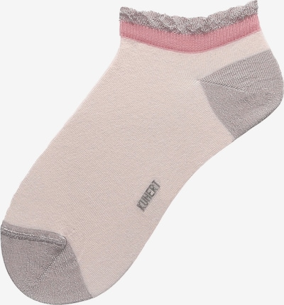 KUNERT Socken 'Essential' in 35-38 in grau / puder / altrosa, Produktansicht