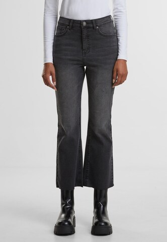 Urban Classics Flared Jeans in Schwarz: Vorderseite