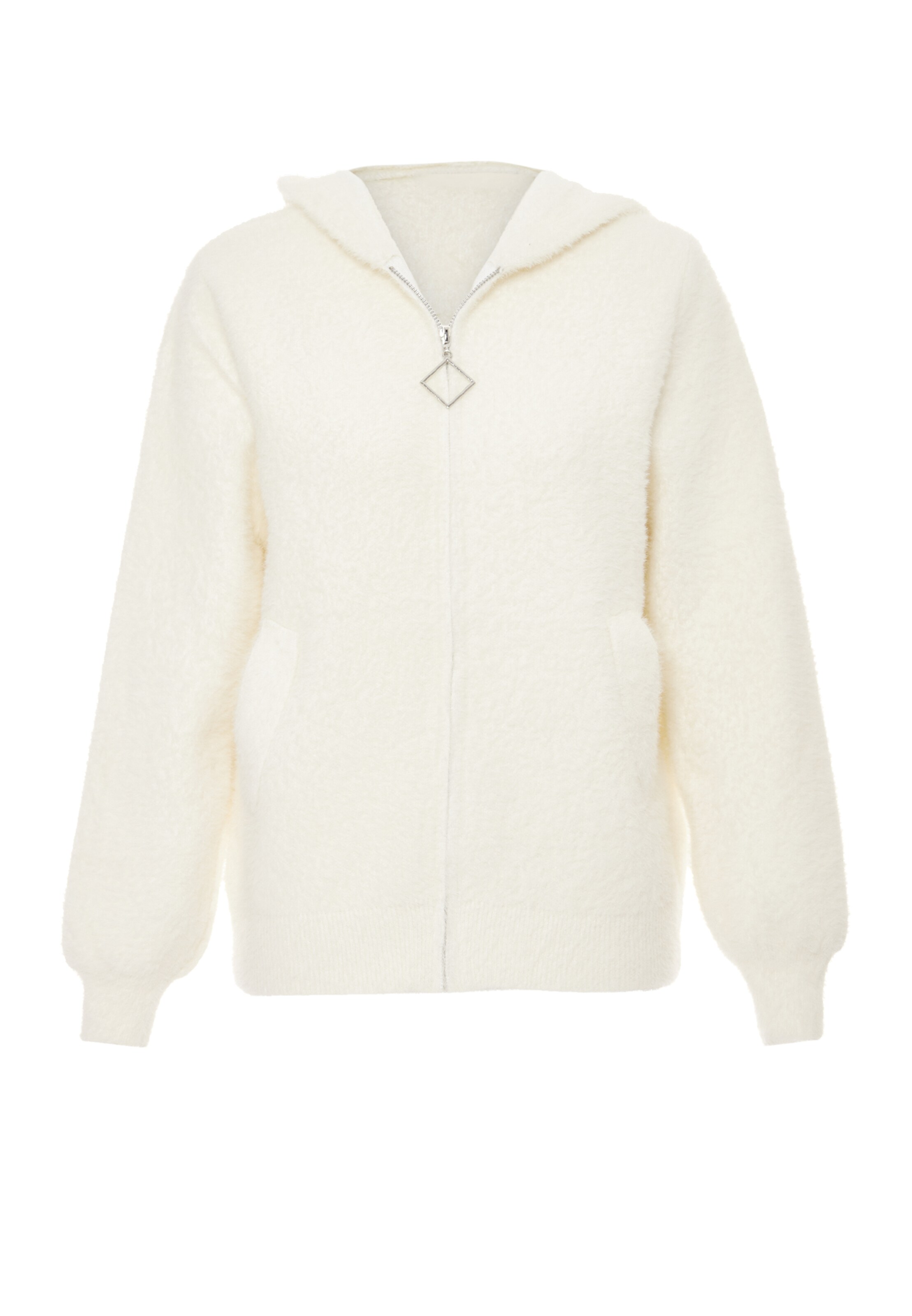 Poomi - Casaco de malha em branco: frente