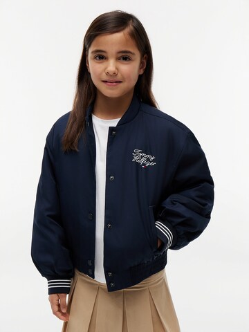 TOMMY HILFIGER Prehodna jakna 'Essential' | modra barva: sprednja stran