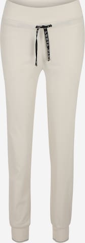 LUHTA Tapered Sports trousers in White: front