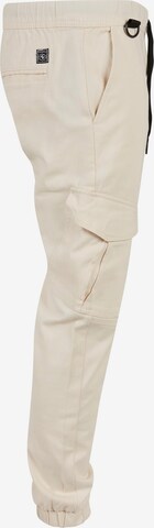 SOUTHPOLE Tapered Cargo Pants in Beige