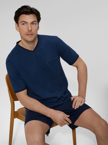Ammann Pyjama kort ' Extra Light ' in Blauw
