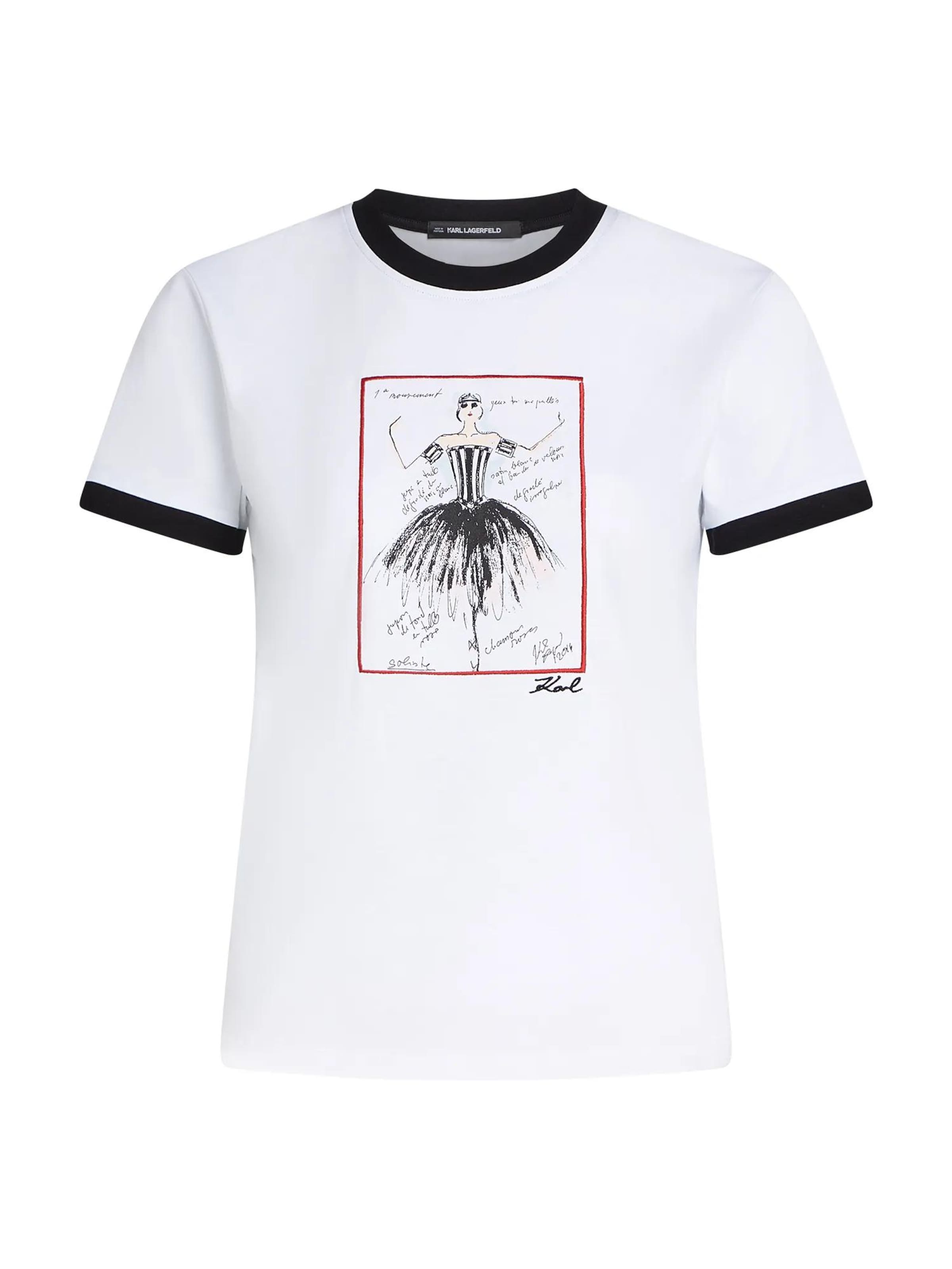 Karl Lagerfeld Póló 'Le ballet' - fehér: elől