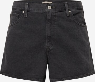 Levi's® Plus Regular Jeans 'Plus HW Mom Short' in Schwarz: predná strana