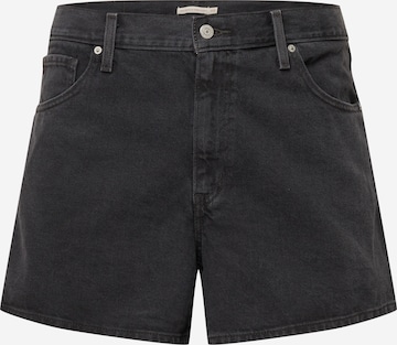 Levi's® Plus Regular Jeans 'Plus HW Mom Short' i svart: framsida