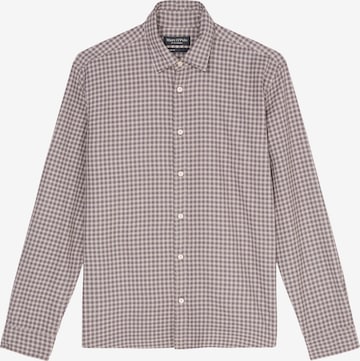 Marc O'Polo Button Up Shirt in Purple: front