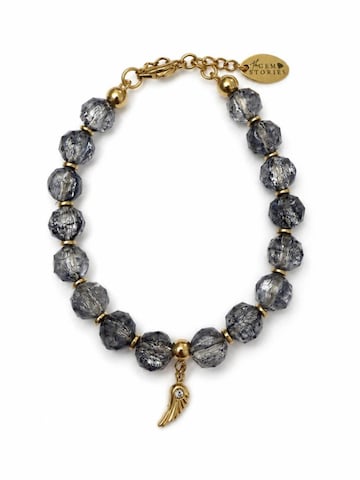 THE GEM STORIES JEWELRY Armband 'Wings of Light' i svart: framsida