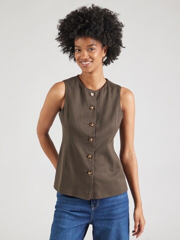 Gilet di TOPSHOP in marrone: frontale