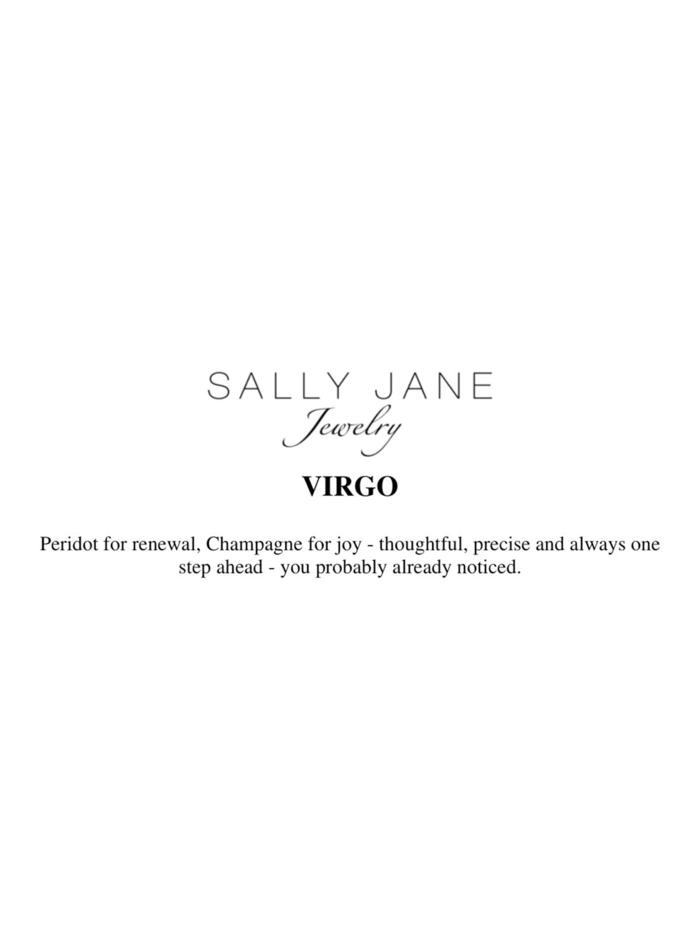 Bracelet '18k Gold Plated Virgo | Maagd Zodiac' Sally Jane Jewelry en or