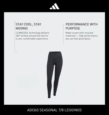 ADIDAS PERFORMANCE Скинни Спортивные штаны 'Adi365' в Черный